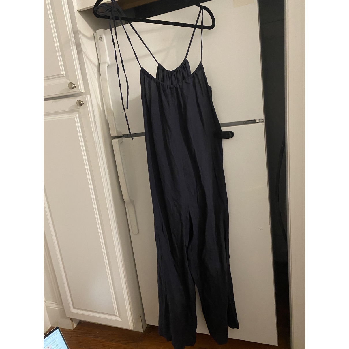 Linen jumpsuit Mansur Gavriel Navy size 